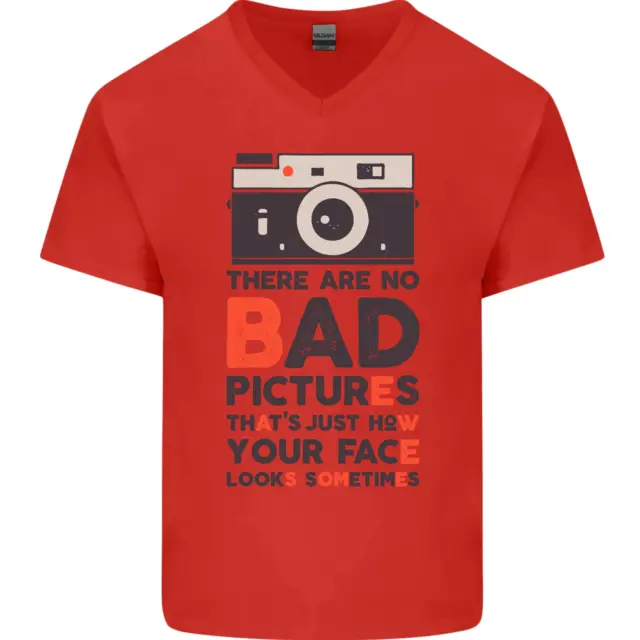 T-shirt da uomo scollo a V Photography Your Face Funny Photographer 3