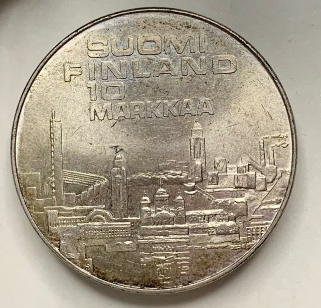 10 Markkaa 1971  Finnland . Sammler Silbermünze