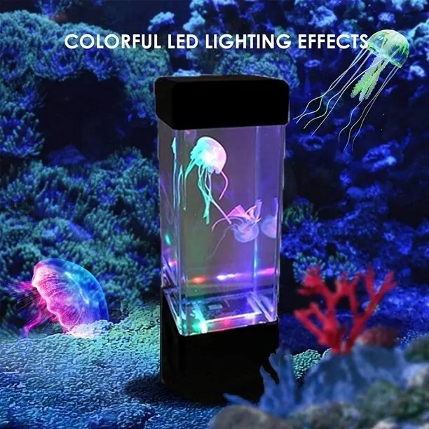 Jellyfish Aquarium LED Multicolor Lighting Fish Tank Mood Lamp Night Light Lamp