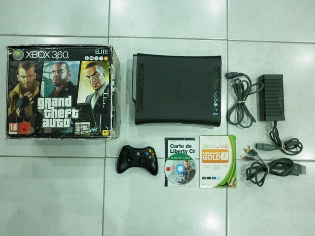 Console Xbox 360 elite pack Grand Theft Auto GTA rockstar 120GB HDD