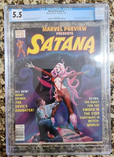Marvel Preview 7 Cgc 5.5 1976 1st Rocket Raccoon Off White To White Pages
