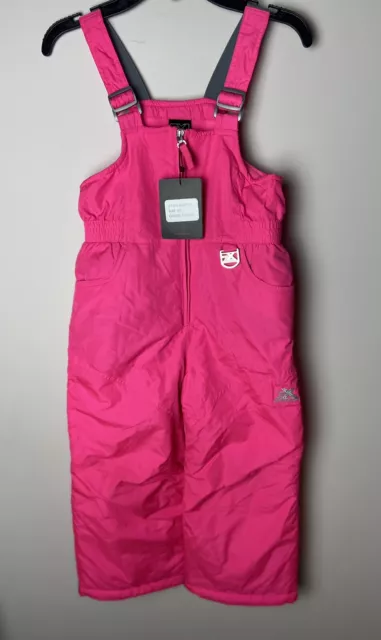 ZeroXposur Girls Pink Fuchsia Snow Bib Overalls Ski Suspenders Pants Size 4/5