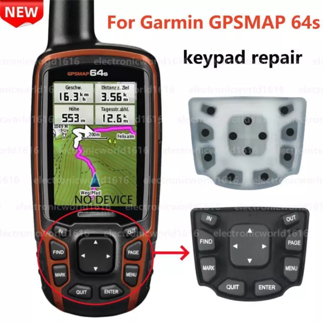 Keypad For Garmin GPSMAP 64s Handheld GPS Navigator Keyboard Button Repair NEW