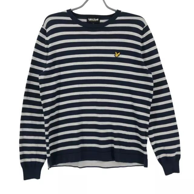 Lyle & Scott Casual da Uomo a Righe Maglione a Girocollo Taglia L