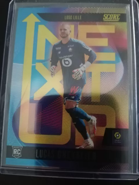 2023-24 panini score ligue 1 2024 Lucas Chevalier RC Next Up Case Hit LOSC LILLE