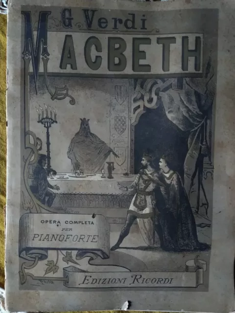 Macbeth Spartito Musicale Del 1880 - Giuseppe Verdi N. 11  Ricordi
