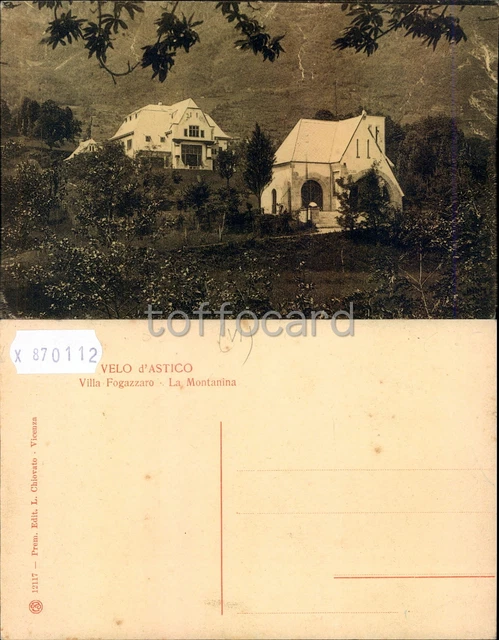 Vicenza Provincia-Velo D'astico-Villa Fogazzaro La Montanina-B87-112