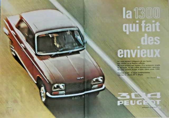 1971 Peugeot 304 1300 Press Advertisement That Makes Envious
