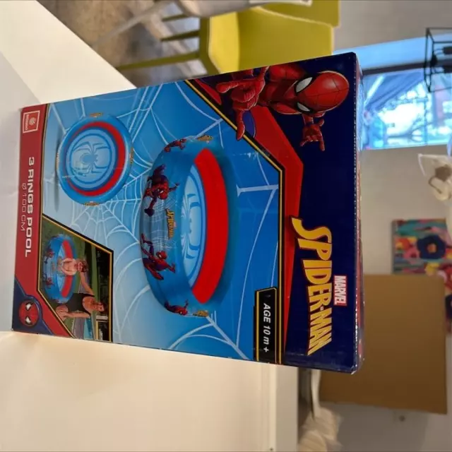 Mondo Toys - SPIDERMAN 3 Rings Pool - aufblasbares Baby-Pool NEU OVP