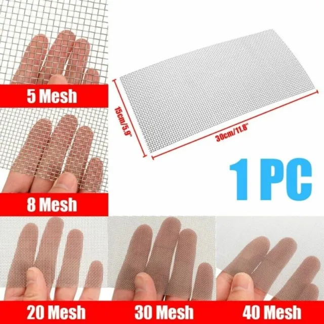 5 Mesh~40 Mesh Woven Wire Filtration Screen Filter Home DIY✅ Stainless Steel