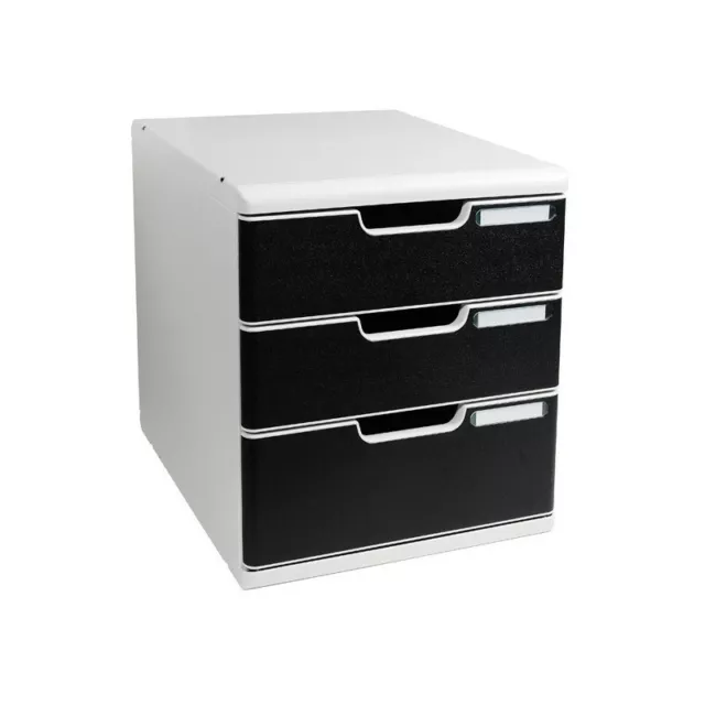 Cassettiera Modulo A4 Exacompta - GRIGIO/NERO - 2+1 cassetti - 325014D MULTIFORM