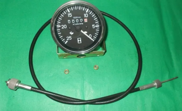 Massey Ferguson Tractor Tachometer + Tacho Cable MF 165 175 178 180, IND 50