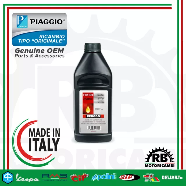 OLIO LIQUIDO FRENI "FERODO DOT 4" DA 250ml UNIVERSALE 100% SINTETICO - CI1256