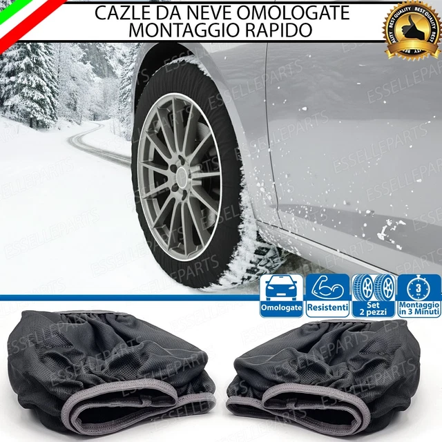 Calze Da Neve Per Auto, OMOLOGATE Italia E Europa EN | ANCHE PER Non Catenabili Silenziose Xl I68759 Calze Da Neve Per Auto, OMOLOGATE Italia E Europa EN | ANCHE PER Non Catenabili Silenziose Xl I68759