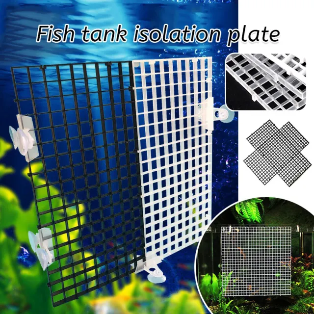 Aquarium Isolate Tray Grid Divider Crate Fish Tank Bottom Acrylic Filter Net