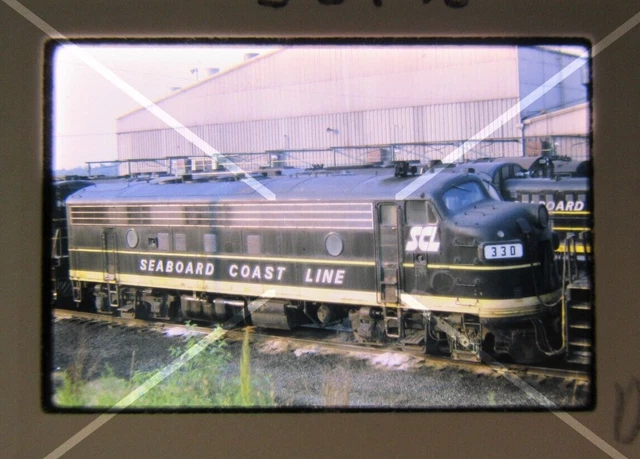 Original '70 Kodachrome Slide SCL Seaboard Coast Line 330 F7A Richmond, VA 39Y42