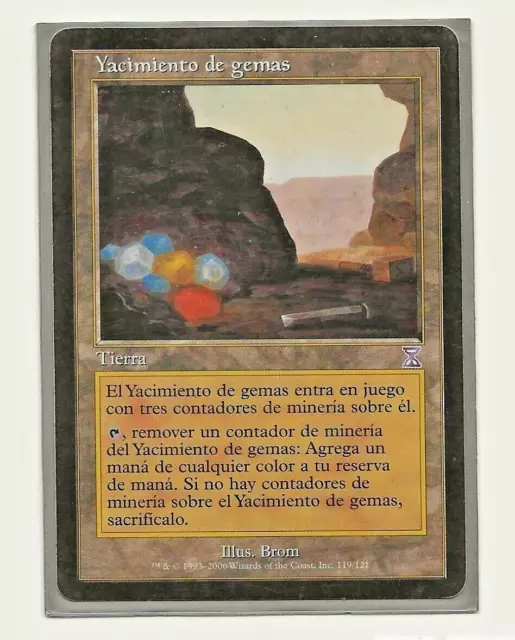 YACIMIENTO DE GEMAS MTG ESPAÑOL Time Spiral Timeshifted Gemstone Mine NM- Magic