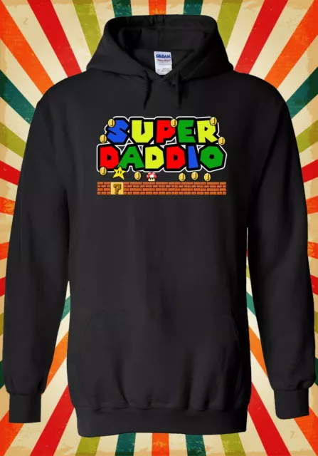 Super Daddio Retro Funny Cool Men Women Unisex Top Hoodie Sweatshirt 2712