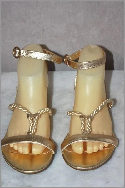Sandales San Marina En Cuir Menthe - Taille 38 - Comme Neuves - Talons Moyens à Lanières