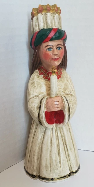 Leo Smith Midwest of Cannon Falls Angel of Light Candle Christmas Folk Art