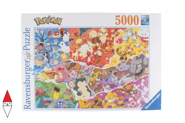 Ravensburger 5000 Piece Jigsaw Pokemon All Stars To Find