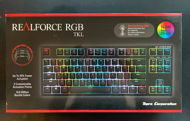 TOPRE REALFORCE RGB TKL / R2TLA-US4G-BK US Layout Gaming Board 