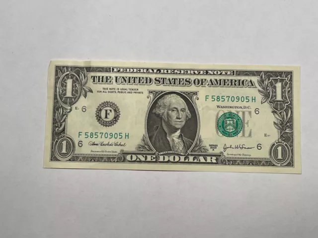 Billete Estados Unidos 1 Dólar 2003 (10-41/ A0/ 20)