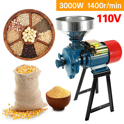 Electric Grinder Mill Grain Corn 3000W Wheat Feed/Flour Cereal Machine DIY Home