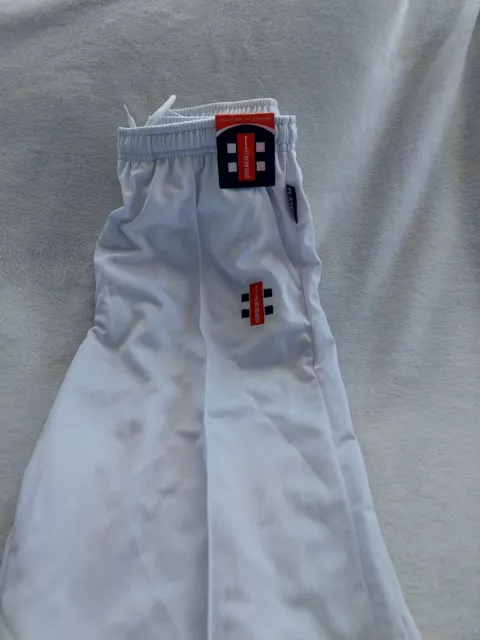 GRAY NICOLLS PLAYERS TROUSERS WHITE - Size XL Brand New