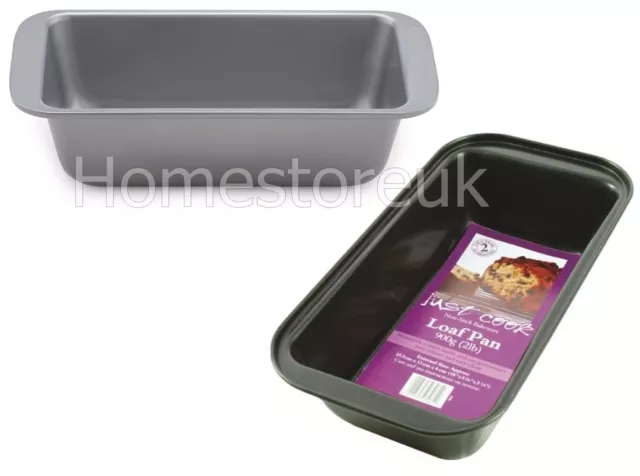 1Lb/2Lb Loaf Tin Cake Pan Oven Bakeware Metal/Non Stick Coated Baking Bread Tray