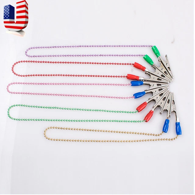 25Pcs/Set Portable Dentist Dental Bib Clip Napkin Holder Flexible Ball Chain