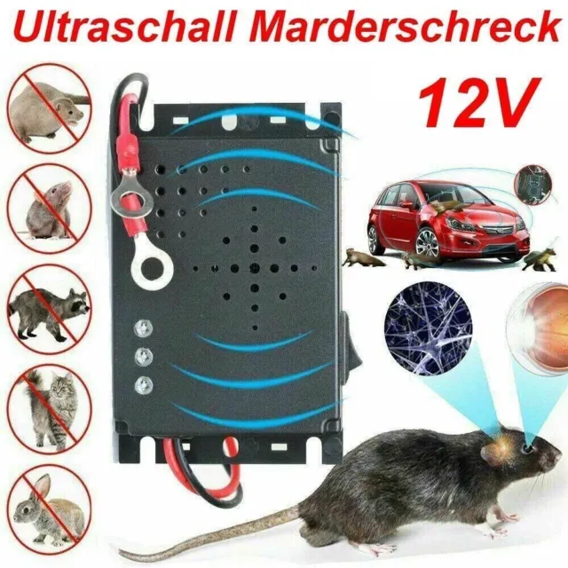 Ultraschall Marderabwehr Marderschreck Mader Marderschutz Auto Repeller KFZ Haus