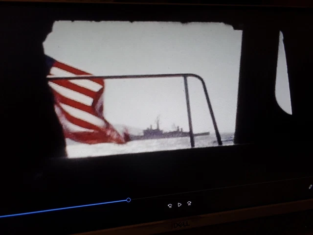 Raro Vintage 8mm Película en Casa Carrete Película en el Extranjero Marina Buque Nave Tour A32