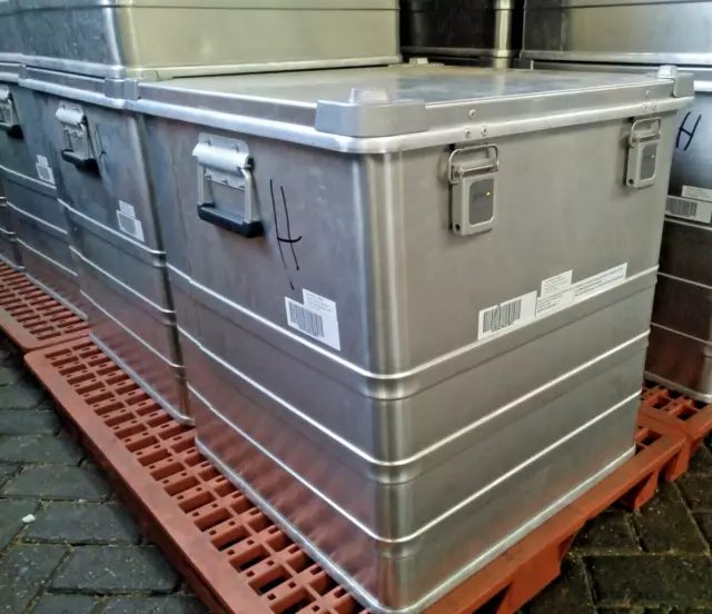 Boîte de Transport Rangement 60x60x61 Otan Caisse A10 Ähn. Zarges Aluminium bako