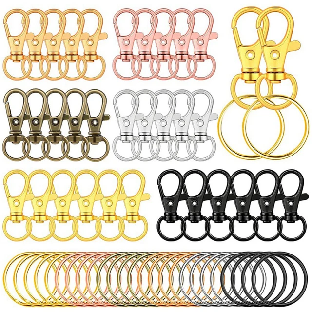 Accesorios cordón mini anillos conectores llavero gancho a presión