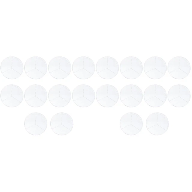 20 pcs Transparent Petri Dish Glass Petri Dish Culture Dish