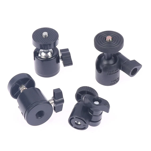 Q29 Three-Hole Gimbal Slr Camera Tripod Ring Light Universal Ball Head Mini 1 ^^