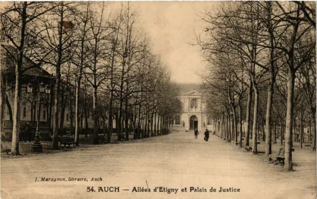 CPA AUCH - Les Allées d'Etigny et Palais de Justice (359756)