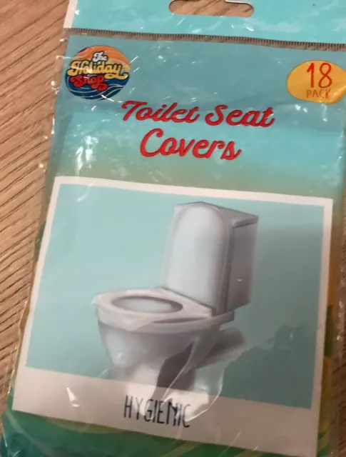 Toilet Seat Cover 18 Pack Hygienic Disposable Plastic. Holiday Item