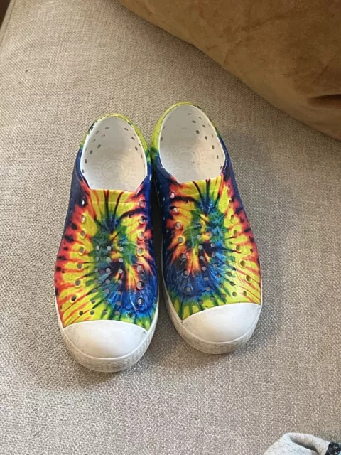 Native Kids Jefferson Shoes Boys Girls Size C13 13 Tie Dye