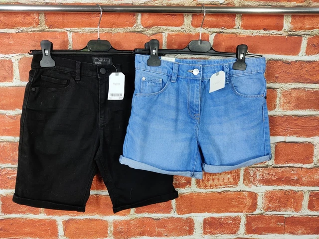 Girls Bundle Age 9-10 Years Next Bnwt Denim Shorts Set Adjustable Waist 140Cm