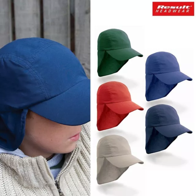 Result Headwear Junior Legionnaires Hat RC069J-Sun Protection Childrens Headwear