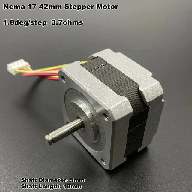 DC12V Nema17 42mm Stepper Motor 5mm shaft pulley for RepRap CNC Prusa 3D printer