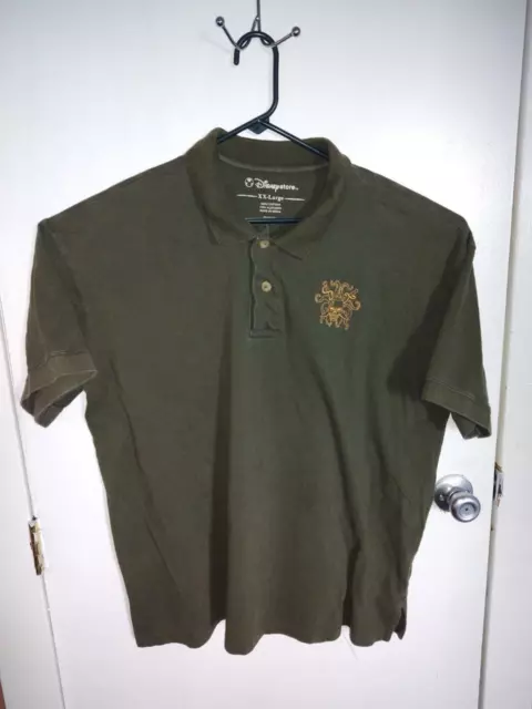 Men's 2XL Polo Shirt, Golf, Disney Store, Pirates of the Caribbean, Embroidered