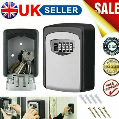 4 cifre parete chiave Safe Lock Box Contenitore di sicurezza sicuro all'aperto 