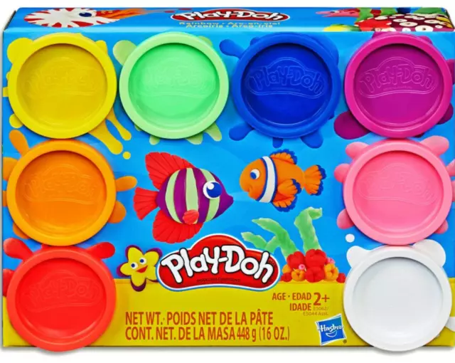 Play-Doh 8 Pack Rainbow Cans Starter Pack
