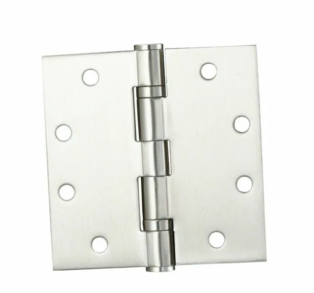 4 Pack Commercial 304 Stainless Steel Heavy Duty Door Hinges 4x4x3mm Square