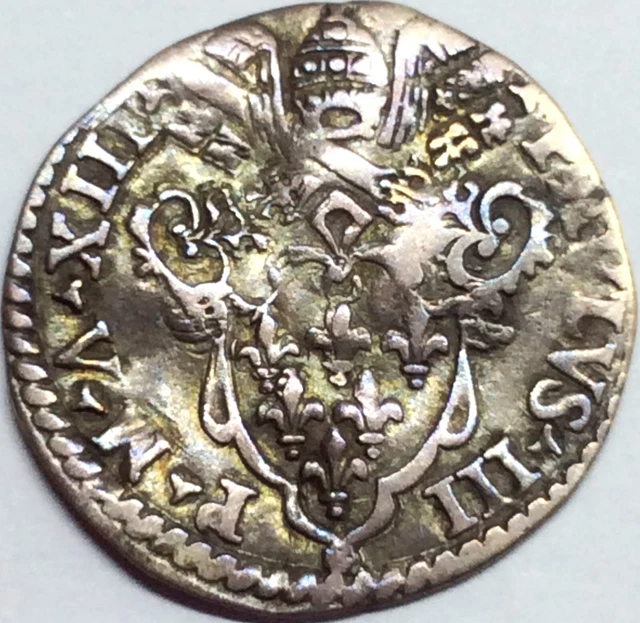 Vatican Paolo III 1534-1549 grosso St. Paul Roma silver - RARE