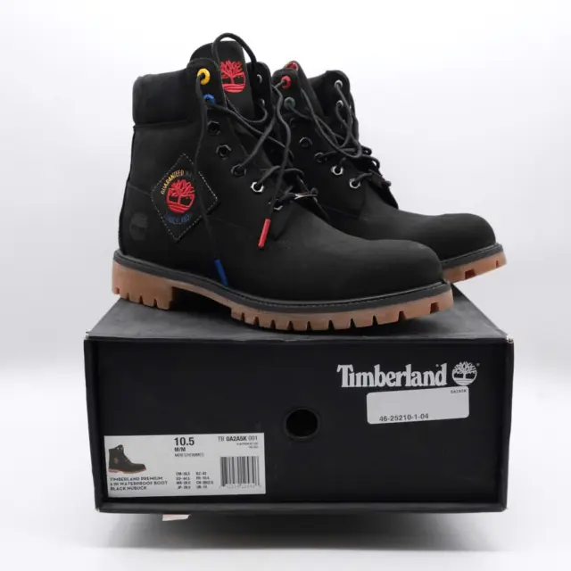 Timberland 6 Inch Premium Waterproof Boot 'Patch Pack  Black Men Size 10.5 New