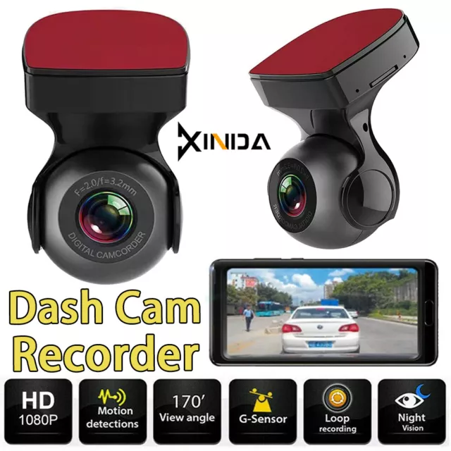 WiFi Dash Cam Car Camera Recorder Video HD 1080P 170° Car DVR G-Sensor Vehicle